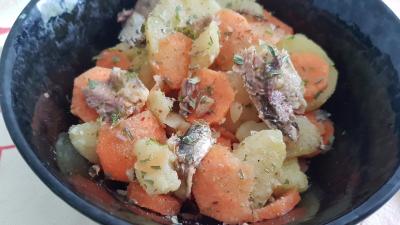 Pommes de terre et carottes