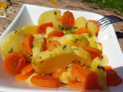 Salade pommes de terre et carottes
